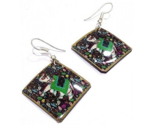 ELEPHANT - Contemporary Women Earrings Jewelry Hook Drop Dangle Fashion Gift N33